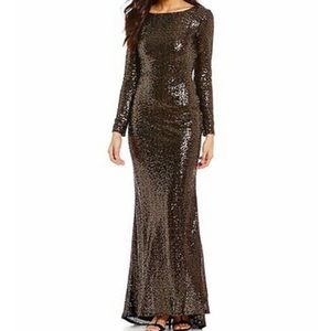 Calvin Klein Sequin Formal Gown